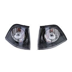 Μπροστινά Φλας Για Bmw 3 E36 90-99 Coupe/Cabrio Μαύρα/Clear 2 Τεμάχια Depo