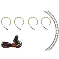 Angel Eyes LED Kit Για Bmw 3 E46 99-05 Xenon / E36 / E38 / E39 4x131mm Λευκά 5 Τεμάχια