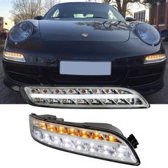 DRL Set Για Porsche Carrera 911 997 04-08 Με Led Φλας 2 Τεμάχια
