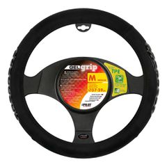 Lampa Lampa Κάλυμμα Τιμονιού Αυτοκινήτου Gel Grip 37-39εκ. Άοσμο Από μαλακές Μικροϊνες και λαβές με Gel Μαύρο 1-τεμ. (L3294.9)
