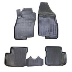 Novline ΠΑΤΑΚΙΑ ΣΕ ΣΚΑΦΗ TPE ΛΑΣΤΙΧΟ ΓΙΑ FIAT GRANDE PUNTO 2005-2012 ΣΕ ΜΑΥΡΟ ΧΡΩΜΑ NOVLINE - 4 ΤΕΜ.