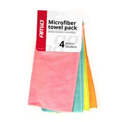 Amio Amio - Πανάκια Γυαλίσματος Μικροΐνες (Microfiber) CWASH-02 διάσταση 30x30cm για Επιβατικά Αυτοκίνητα - 4 τεμ. (01046/AM)
