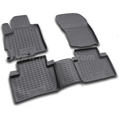 Novline ΠΑΤΑΚΙΑ ΣΕ ΣΚΑΦΗ TPE ΛΑΣΤΙΧΟ ΓΙΑ MITSUBISHI OUTLANDER XL 02/2007-2012 ΣΕ ΜΑΥΡΟ ΧΡΩΜΑ NOVLINE - 4 ΤΕΜ.