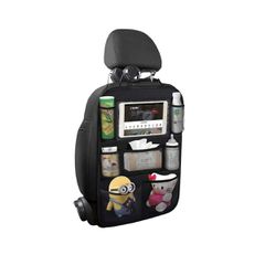 Simoni Racing ΘΗΚΕΣ ΠΛΑΤΗΣ ΚΑΘΙΣΜΑΤΟΣ ORGANIZER ΜΑΥΡΟ ΜΕ ΘΗΚΗ TABLET 10'' ΚΑΙ 7 ΘΗΚΕΣ 61x41cm