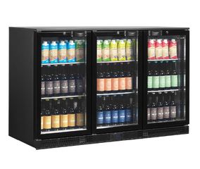 Back bar cooler , 300 λίτρα , φωτισμός LED για ανάδειξη των προϊόντων , Ισχύς: 125Watt / 220-240V / 50Hz , Εξωτερικές διαστάσεις: 1350x520x870(h)mm