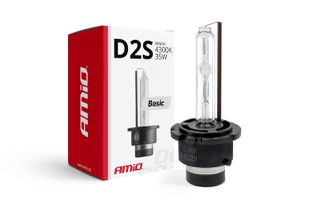 Amio Amio - Ανταλλακτική Λάμπα D2S Xenon 12V 35W 4300K Basic Σειρά P32d-2 για Φώτα Αυτοκινήτου - 1 τεμ. (01319/AM)