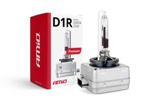 Amio Amio - Λάμπα Xenon D1R 6000K 35W 12V Premium για αντικατάσταση εργοστασιακών και aftermarket xenon με καθαρό λευκό φωτισμό και σταθερή απόδοση με ενσωματωμένο igniter - 1 Τεμ. (01967/AM)