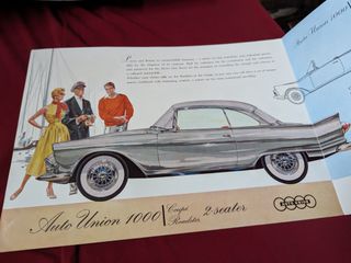 DKW Auto Union 1000 Brochure προσπέκτους