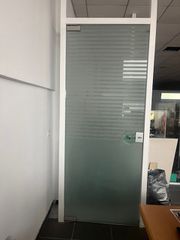 ΠΟΡΤΑ ΓΥΑΛΙΝΗ SECURITE 2.15 * 0,84 ΜΕ ΑΜΜΟΒΟΛΗ