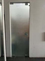 ΠΟΡΤΑ  ΓΥΑΛΙΝΗ SECURITE 2.30 * 0.78  ΜΕ ΑΜΜΟΒΟΛΗ ΚΑΙ ΔΙΠΛΗ ΚΛΕΙΔΑΡΙΑ