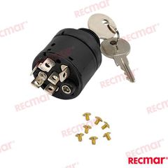 IGNITION STARTER SWITCH PLASTIC 7T-4POS REC41040