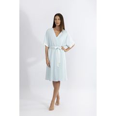 Harmony Γυναικεία Ρόμπα Κοντό Μανίκι Cotton Modal Σιε΄λ SS '26