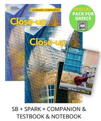 NEW CLOSE-UP B1+ SPECIAL PACK FOR GREECE (SB + SPARK + COMPANION TESTBOOK NOTEBOOK)