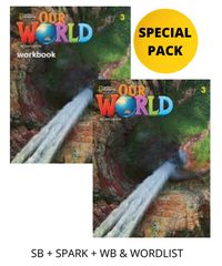 OUR WORLD 3 SPECIAL PACK FOR GREECE (SB + SPARK + WB WORDLIST) BRIT. ED 2ND ED