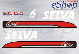 Αυτοκόλλητα σετ για Selva Capri 6 Hp δίχρονης έκδοση 2005 2006