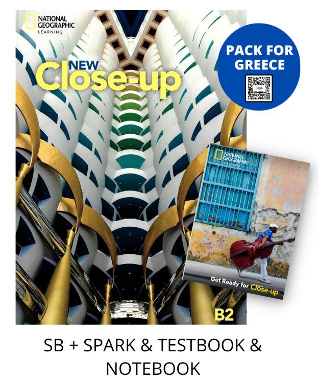 NEW CLOSE-UP B2 PACK FOR GREECE (SB + SPARK TESTBOOK NOTEBOOK)