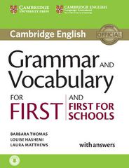CAMBRIDGE GRAMMAR VOCABULARY FOR FIRST + FIRST FOR SCHOOLS SB ( + ON LINE AUDIO) W/A