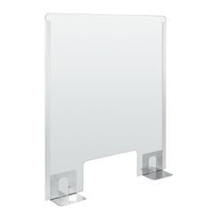 Lampa ΠΡΟΣΤΑΤΕΥΤΙΚΟ ΔΙΑΧΩΡΙΣΤΙΚΟ ΤΖΑΜΙ PLEXIGLASS 3mm 66x76cm ΜΕ ΤΡΥΠΑ ΚΑΙ ΒΑΣΕΙΣ ΣΤΗΡΙΞΗΣ ΑΛΟΥΜΙΝΙΟΥ