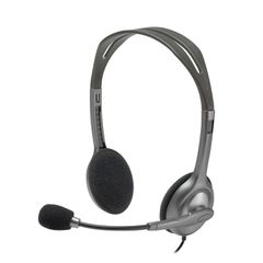 Logitech H110 Ακουστικά ΕνσύρματαHead-band Γραφείο/Τηλεφωνικό κέντρο Μαύρο, Άργυρος