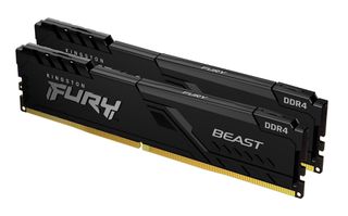 Kingston Fury Beast 16GB DDR4 RAM με 2 Modules (2x8GB) και Ταχύτητα 3600 για Desktop (KF436C17BBK2/16)