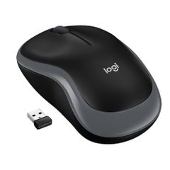 Logitech M185 Ασύρματο Mini Ποντίκι Black Grey