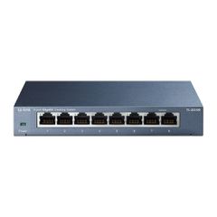 TP-Link TL-SG108 μεταγωγέας δικτύου Μη διαχειρίσιμος L2 Gigabit Ethernet (10/100/1000) Μαύρος (Μαύρο)