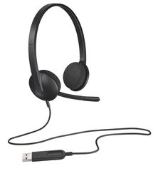 Logitech H340 Ακουστικά ΕνσύρματαHead-band Γραφείο/Τηλεφωνικό κέντρο USB Τύπου-A Μαύρο
