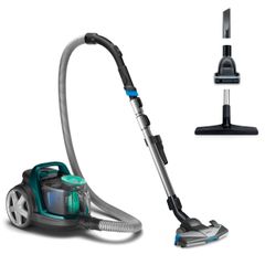 Ηλεκτρική Σκούπα Philips FC9555/09 650W με Κάδο 1.5lt Γκρι/Πράσινη