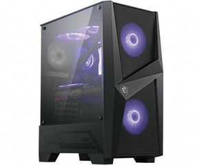 MSI MAG Forge 100M Midi Tower Μαύρο με Πλαϊνό Παράθυρο