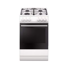 Κουζίνα Amica 510GE3.33ZpQ(W) 62lt Α με Εστίες Υγραερίου και φούρνο Ρεύματος 50εκ Λευκή