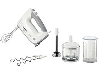 Μίξερ Χειρός Bosch MFQ36480 450W με Multi και Ραβδομπλέντερ Λευκό