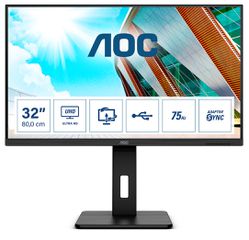 AOC P2 U32P2 Οθόνη Υπολογιστή 31.5" 3840x2160 4K Ultra HD LED Μαύρη