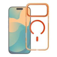 Θήκη MagSafe Frame Clear Hybrid για Apple iPhone 17 Pro Max - Hermes Orange