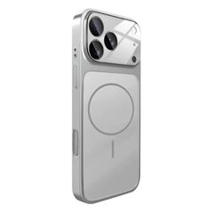 AG Glass Θήκη MagSafe Magnetic για Apple iPhone 15 - Ασημί