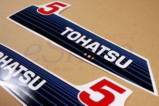 Αυτοκόλλητα σετ για Tohatsu 5 Hp δίχρονης έκδοση 1992 1996-thumb-3