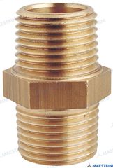 EQUAL NIPPLE 1'' M. BRASS CR GS30904