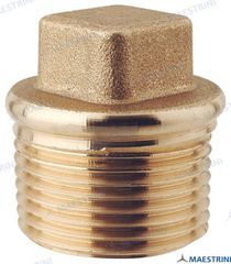 PLUG SQUARE HEAD 2''1/2  M. BRASS CR GS30914