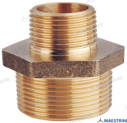 REDUCING NIPPLE 1'' X 1/2'' M.M. BRASS C GS30891