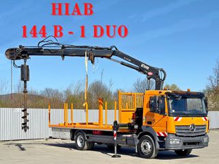 Γερανοί - Φορτηγά Με Γερανό Mercedes-Benz 2015 ATEGO 1324 * HIAB 144 B - 1 DUO