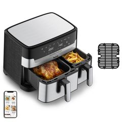 Φριτέζα Αέρος Tefal Dual Easy Fry & Grill EY905D 8,3 L 2700 W