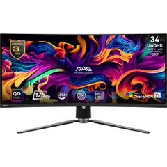 Οθόνη Υπολογιστή MSI MAG 341CQPDE QD-OLED 86,4 cm (34") 3440 x 1440 UltraWide Quad HD QDOLED Μαύρη