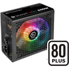 Τροφοδοτικό Υπολογιστή Thermaltake Smart RGB 600W 20+4 pin ATX Μαύρο