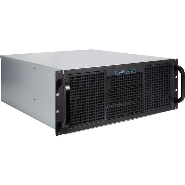 Rack Inter-Tech 4U 40248 Server Case Μαύρο Γκρι