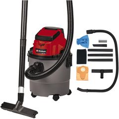 Ηλεκτρική Σκούπα Einhell TC-VC 18/15 Li-Solo Υγρών & Στερεών Χωρίς Φορτιστή και Μπαταρία με Κάδο 15lt