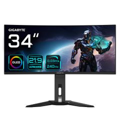 Οθόνη Υπολογιστή GIGABYTE MO34WQC2 86,4cm (34") 3440x1440 Wide Quad HD OLED Μαύρη