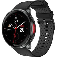 Polar VANTAGE V3 Aluminium 47mm Αδιάβροχο Smartwatch με Παλμογράφο (S/L Black Rubber Strap)