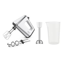 Μίξερ Χειρός Krups 3 Mix 9000 GN9121 με Ραβδομπλέντερ 750W Λευκό