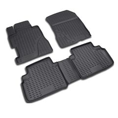 Novline ΠΑΤΑΚΙΑ ΣΕ ΣΚΑΦΗ TPE ΛΑΣΤΙΧΟ ΓΙΑ HONDA CIVIC 4D 2006+ ΣΕ ΜΑΥΡΟ ΧΡΩΜΑ NOVLINE - 4 ΤΕΜ.