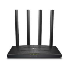 Router TP-Link Archer C6U ασύρματος δρομολογητής Gigabit Ethernet Διπλής ζώνης (2.4 GHz / 5 GHz) Μαύρο