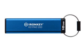 Kingston Technology IronKey Keypad 200 μονάδα USB flash 16 GB USB Τύπου-A 3.2 Gen 1 (3.1 Gen 1) Μπλε